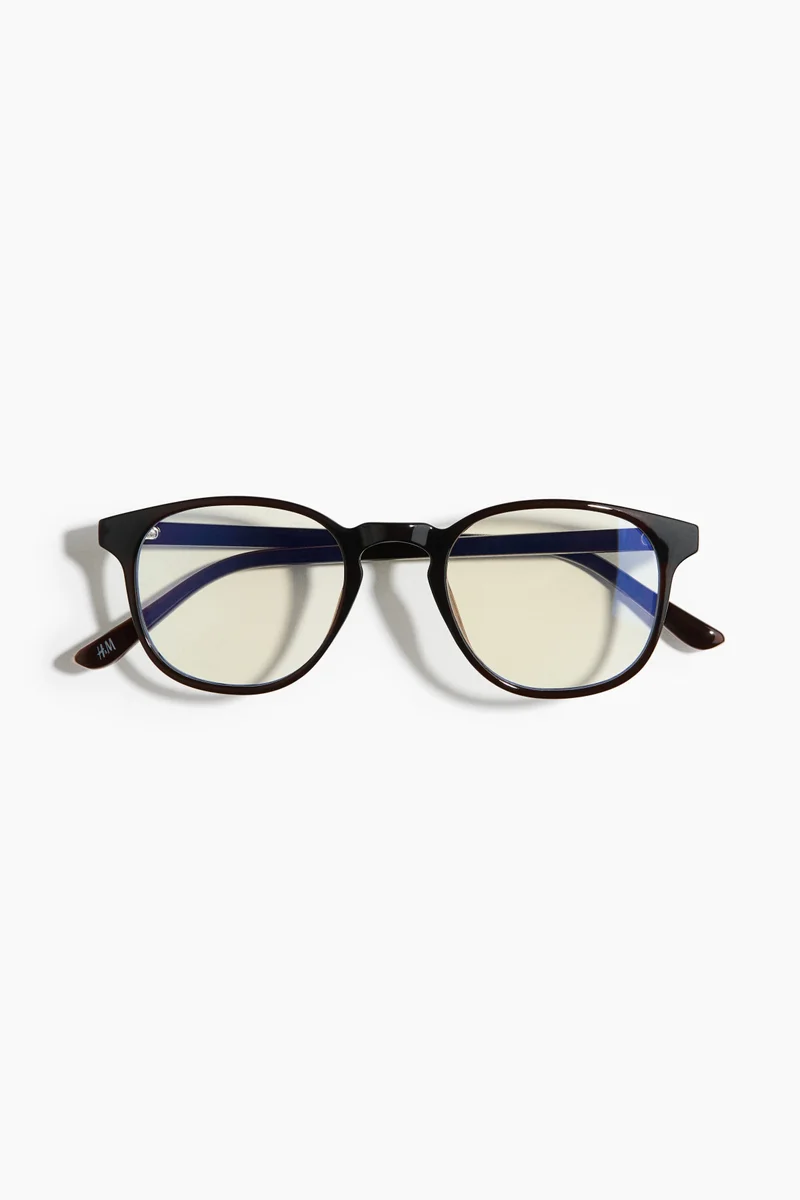 Round blue light glasses