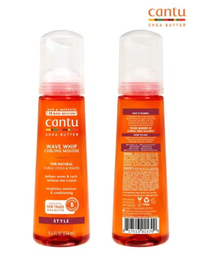 Cantu Shea Butter Styling Foam for Natural Curls, 8.4 fl oz (248 ml) - Image 1