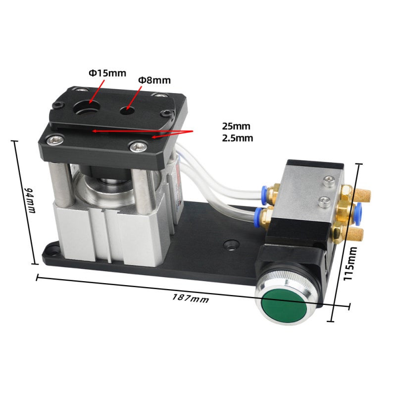 Pneumatic Edges Banding Punching Machine Dual Hole Hole-punching Device Automatic Punching Artifact Portable Puncher - Image 4