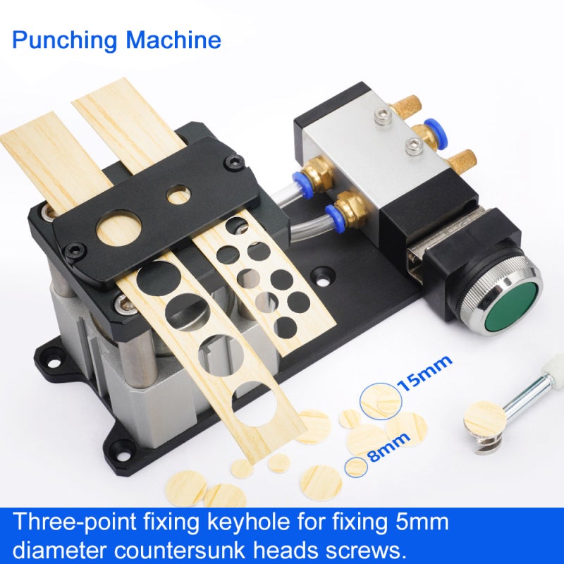 Pneumatic Edges Banding Punching Machine Dual Hole Hole-punching Device Automatic Punching Artifact Portable Puncher - Image 5
