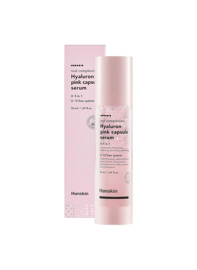 Hanskin Real Complexion Hyaluron Pink Capsule Serum with Vitamin B12, Intensive Moisture Deep Hydration, Hyaluronic Acid [50ml] - pzsku/Z7FF523E83EABC3ED20F0Z/45/_/1737031501/31ed4889-8bc5-4510-936d-875a7fa0ef8b