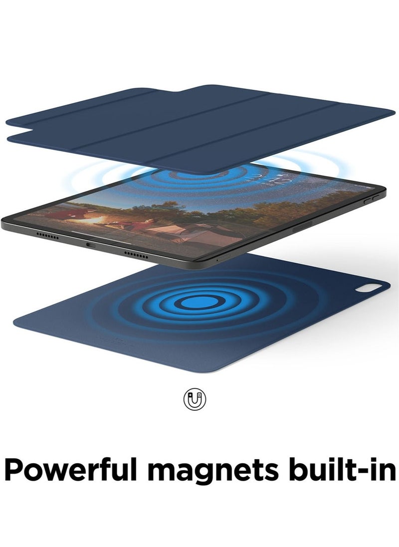 Elago Magnetic Folio iPad 10th Generation Case Cover (2022) 10.9 inch [Magnet Integrated Back Plate attaches to Metal Surfaces] - Blue  - Image 2