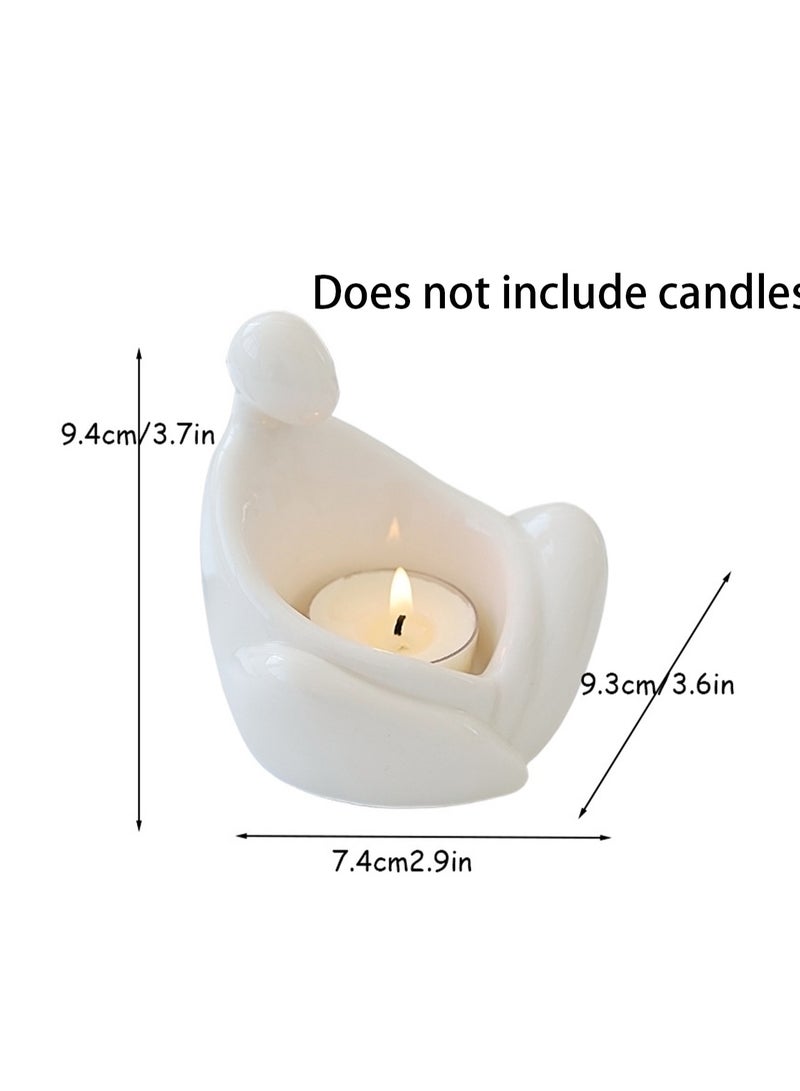 Phaseless Candle Holder, Creative Candle Cup Ornaments, Suitable For All Kinds Of Candles, Suitable For Family Dining Table Home Decoration - Image 2