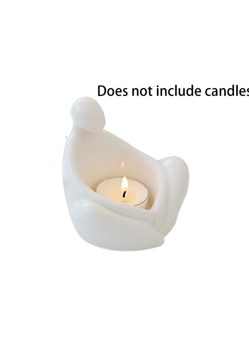 Phaseless Candle Holder, Creative Candle Cup Ornaments, Suitable For All Kinds Of Candles, Suitable For Family Dining Table Home Decoration - Image 1