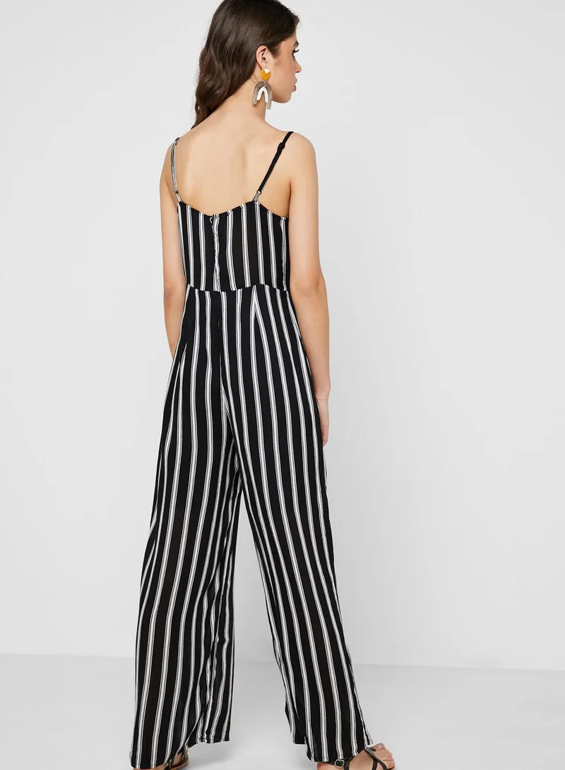 NOISY MAY Striped Cami Jumpsuit