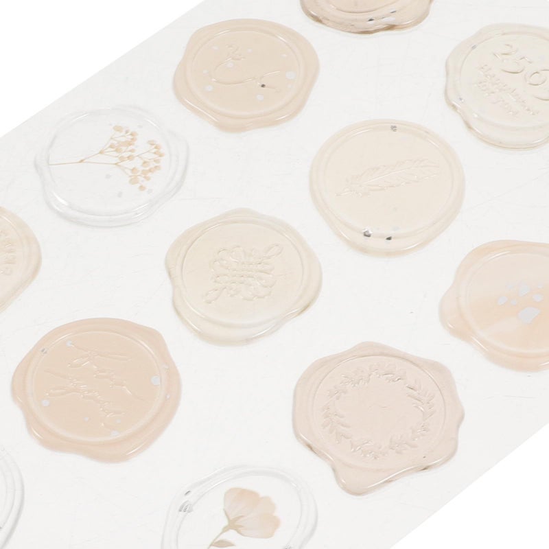 Pink Amber Self Adhesive Wax Seal Stickers For Wedding Invitations Craft Cards 36pcs - Image 5