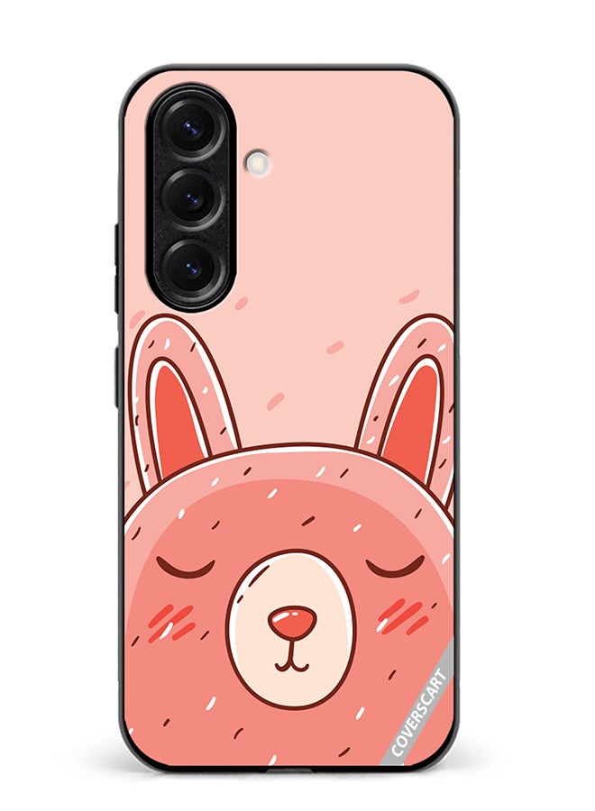 Protective Case Cover For Samsung Galaxy S25 Sleeping Rabbit Design Multicolour
