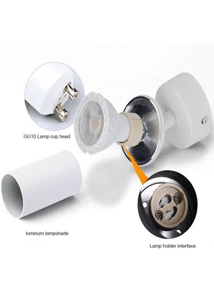 Future Adjustable Surface Mounted LED Spotlight Ceiling Light Fixture for Living Room Bedroom Gallery Corridor Retail Display Accent Lighting with Directional Beam Design - Image 4