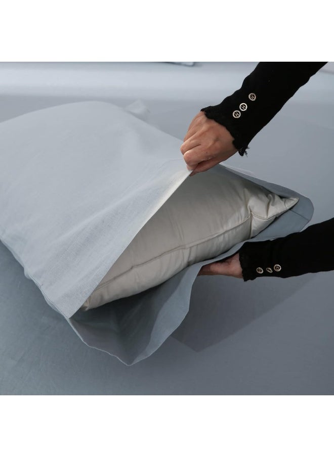 Simple&Opulence Simple&Opulence Belgian Linen Sheet Set Solid Color - 4 Pieces  - Image 5