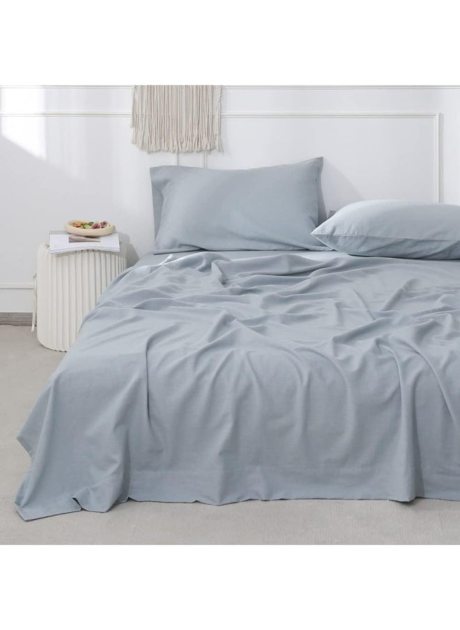 Simple&Opulence Simple&Opulence Belgian Linen Sheet Set Solid Color - 4 Pieces  - Image 1