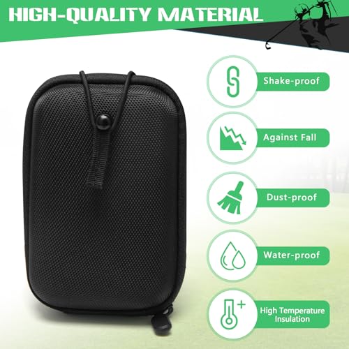 Anglekai Golf Rangefinder Hard Shell Case, Hard Golf Rangefinder Case Universal Range Finder Carry Bag for Most Rangefinders (Black) - Image 3
