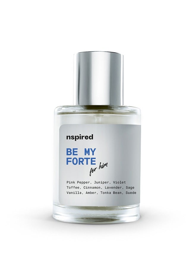 Nspired Beauty Be My Forte Intensely EDT – Amber Aromatic for Men - Image 2