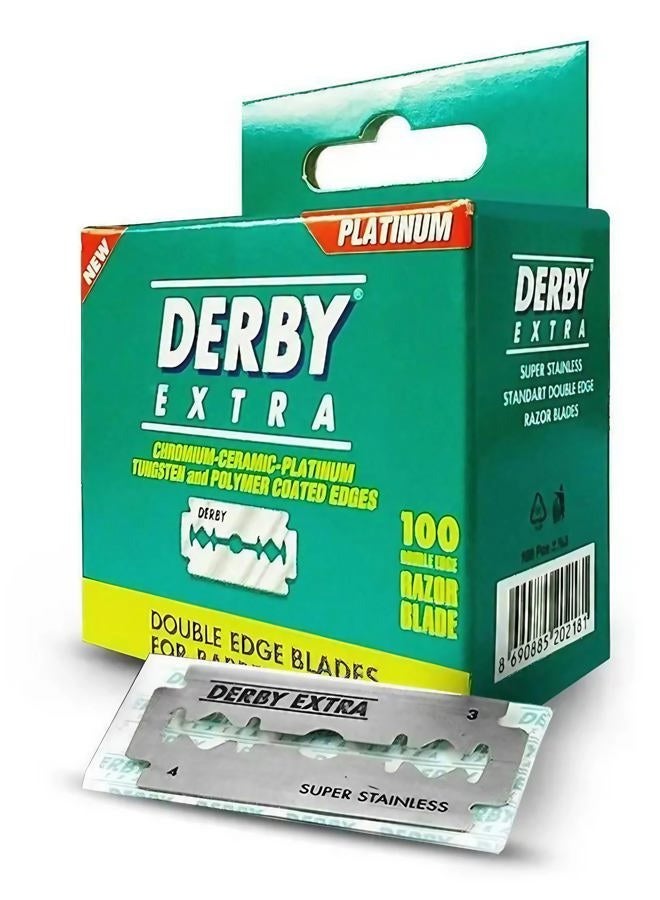 Derby Extra Double Edge Safety Razor Blades - Pack of 100 Blades - Image 3