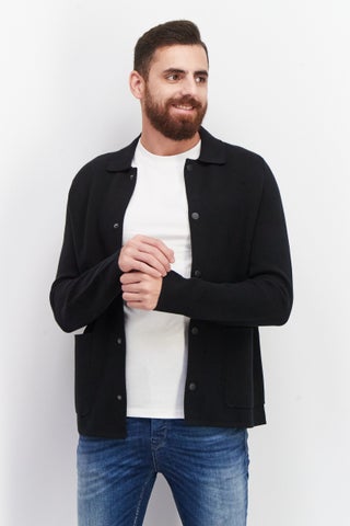 Men Plain Jacket Shirt, Black - pzsku/Z7FF58AEF5A71D57B148DZ/45/1746642478/638b4131-39fa-48c4-bdf9-df087b924aa2