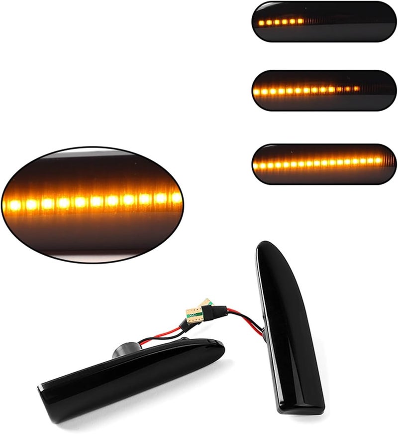 QASULER Dynamic Turn Signal Side Marker Lights - Image 5