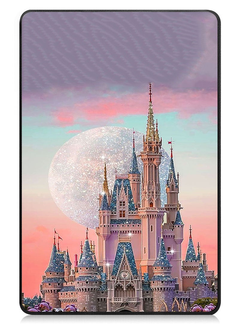 Theodor Protective Flip Case For Apple iPad Air 11 (2024) With Trifold Stand Auto Wake Sleep Shockproof Cover Disney Castle  - Image 1