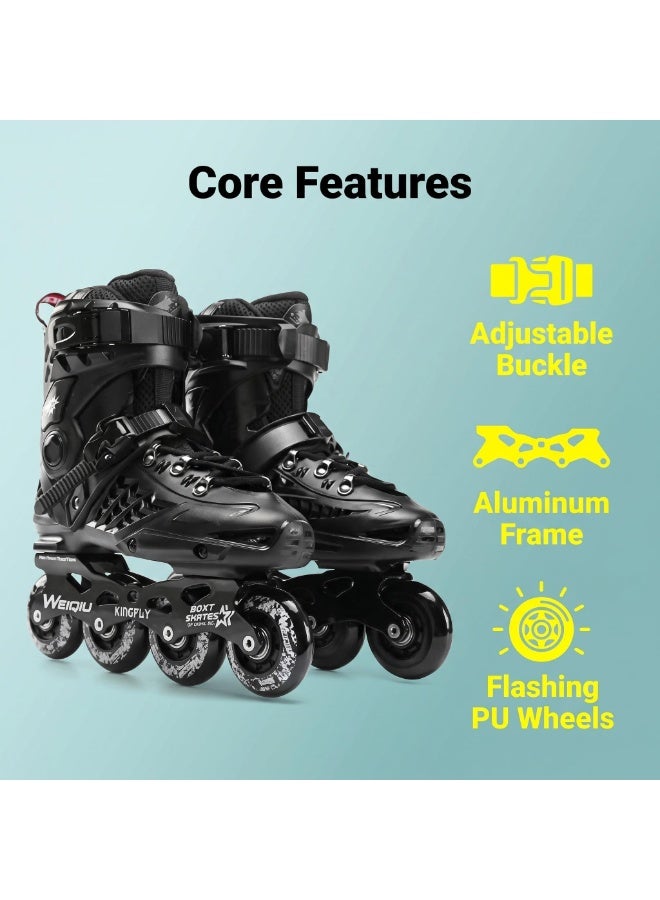 WEIQIU Inline Skates for Women Men, Outdoor Street Blades Roller Adult Male Female, Professional Fitness Roller Skates Blades for Unisex - Image 2