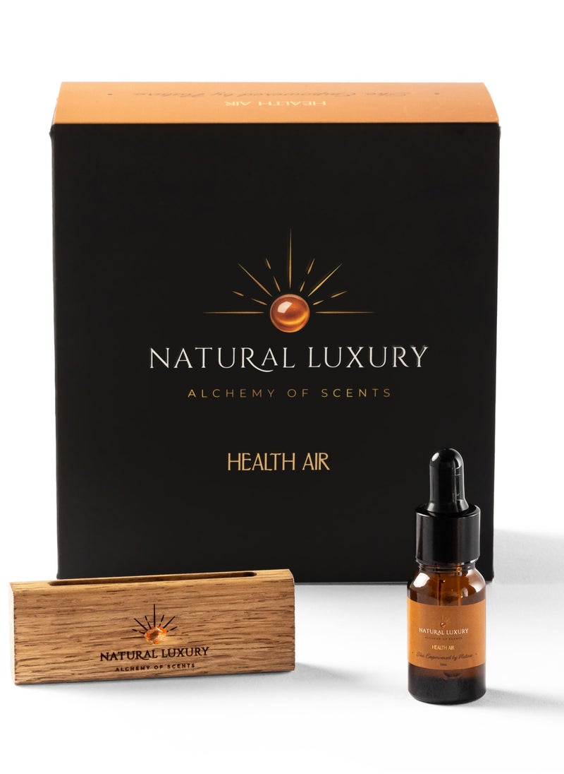 NATURAL LUXURY - She Empowered By Nature Car Perfume Air Freshener with Oak Wood Car Perfume Holder, Automobile Accessories Car Air Freshener Perfume Oil 10 ml, Car Fragrance Oil for a tranquil mind and enhanced focus - Image 1