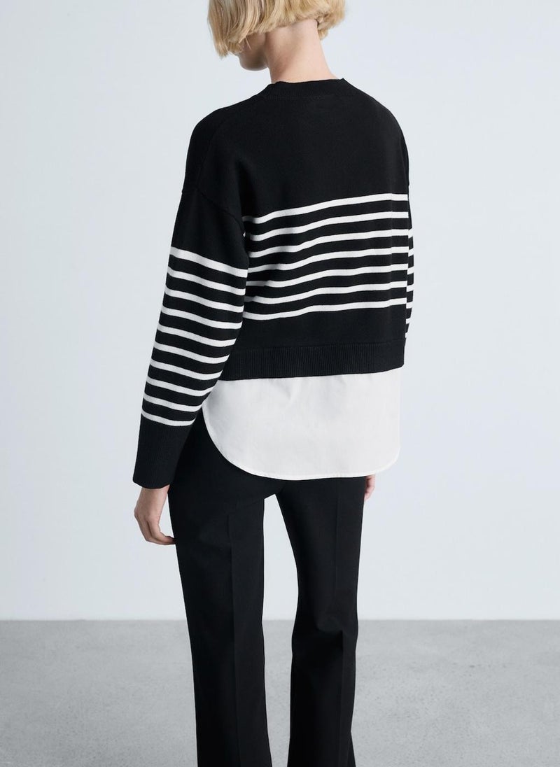 MANGO Combined Knitted Sweater  - Image 2