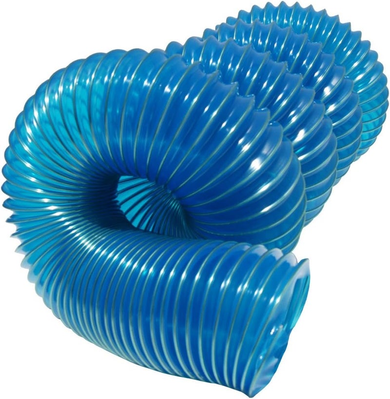 Rubber-Cal 01-203-1.25-12 "PVC Flexduct" General Purpose, 1.25"ID x 12' Fully Stretched, Blue - Image 5