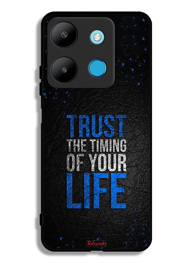 Tolwak Infinix Smart 7 Protective Case Cover Trust The Timing Of Your Life - Image 1