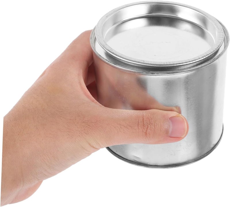 Gadpiparty 7pcs Small Empty Metal Paint Cans with Lids 0.3l Unlined Iron Storage Containers for DIY Projects and Crafts Sturdy Build Versatile Storage Paint Buckets - Image 4