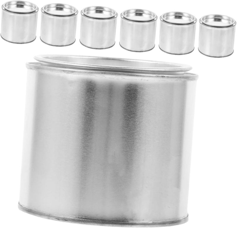 Gadpiparty 7pcs Small Empty Metal Paint Cans with Lids 0.3l Unlined Iron Storage Containers for DIY Projects and Crafts Sturdy Build Versatile Storage Paint Buckets - Image 1
