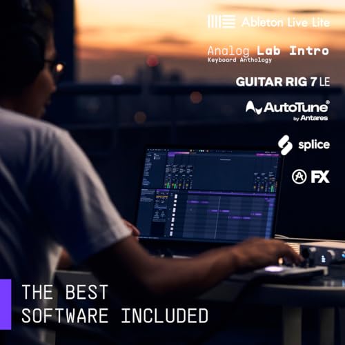 Arturia MiniFuse 1, 1in / 2out USB-C Audio Interface, with 1 Mic/Line/Instrument Preamp, Built-in USB Hub, Loopback and Included Software Bundle - Mac/PC (Black) - Image 5