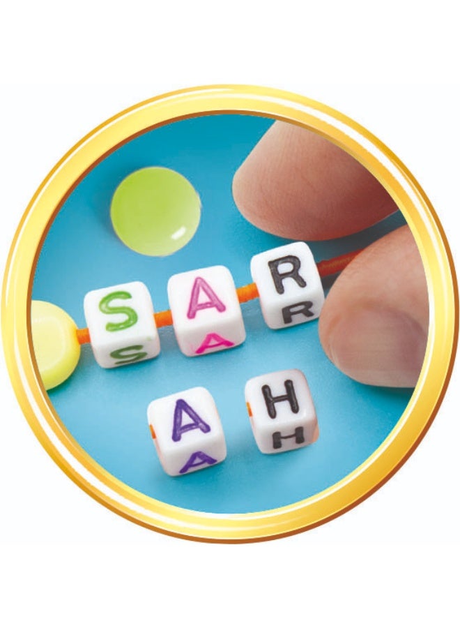 Clementoni مجموعة كليمينتوني كريزي شيك لصنع الرسائل والمجوهرات الرائعة | مجموعة صنع المجوهرات | سوار الصداقة | خرز الحروف | خرز الكريستال | خصص مجوهراتك | فنون وحرف | مجموعة حرف يدوية | اصنعها بنفسك | تعليمية وتعلمية | هدية إبداعية للأطفال والبالغين - Image 4