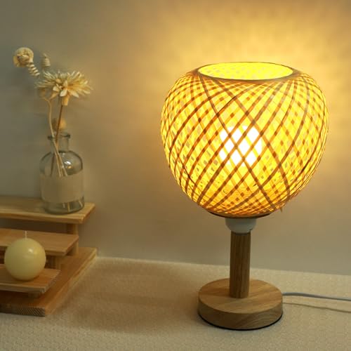 HOLIDYOYO Bamboo Woven Lampshade Handmade Rattan Ceiling Pendant Light Cover Soft Lighting for Living Room Dining Bedroom Decoration - Image 2