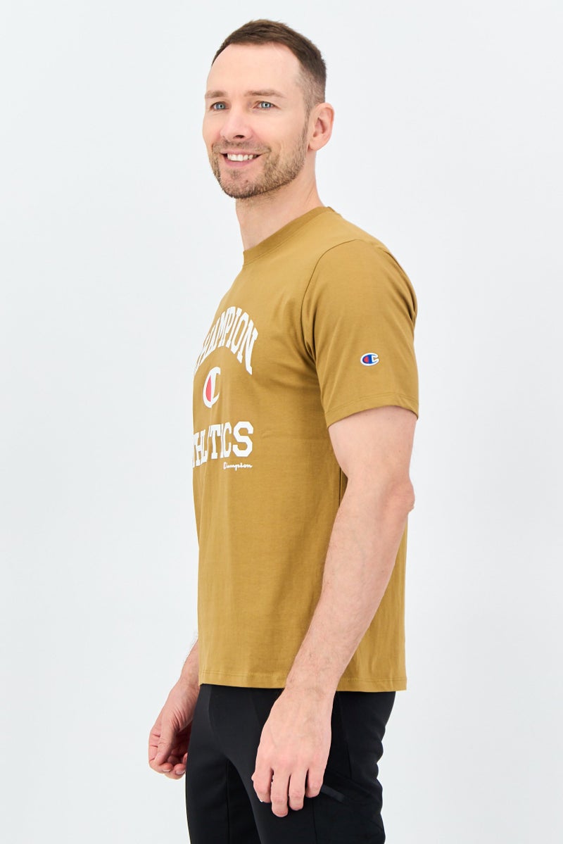 Champion Men Sportswear Fit Short Sleeve Outdoor T-Shirt, Camel - Image 3