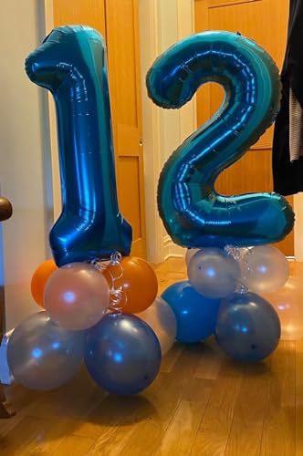 IWERP 40 Inch Navy Blue 1 Balloon for First Birthday, Blue One 1st Number Balloon Birthday Decorations for Boy Man Toddler Baby, 10th 21st, Giant Number 1 Balloon - Image 4
