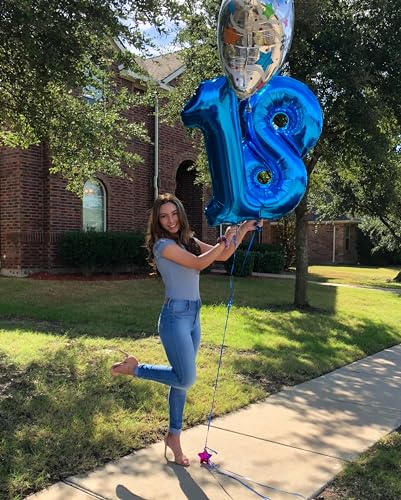 IWERP 40 Inch Navy Blue 1 Balloon for First Birthday, Blue One 1st Number Balloon Birthday Decorations for Boy Man Toddler Baby, 10th 21st, Giant Number 1 Balloon - Image 3