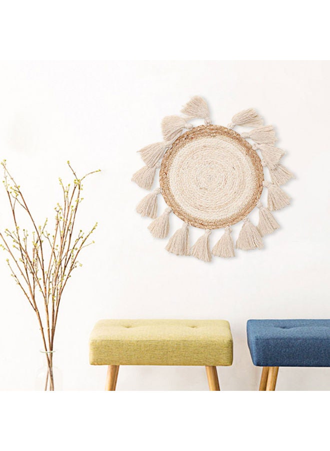 بساط جداري مزخرف لل على الحائط بتصميم بوهيمي بيج - Image 3