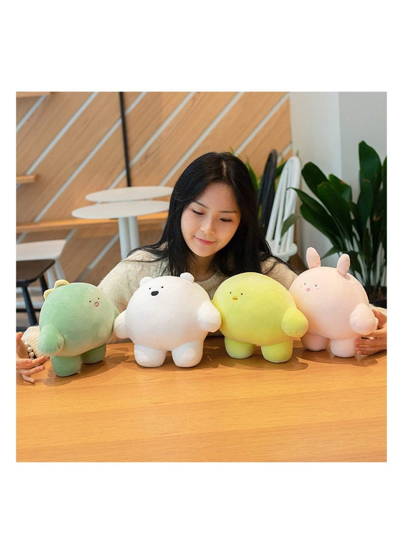 Generic - 9 inch Cute Rabbit Plush Stuffed Animal Body Pillow Fat Cartoon Cylindrical Body Pillows for Kids, Super Soft Hugging Toy Gifts for Bedding, Kids Sleeping Nap Kawaii Pillow - Image 1