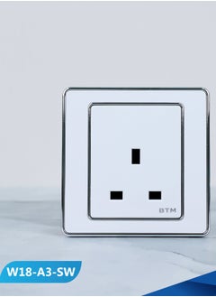 13A switch socket (in white and silver color), made in China, model BTM/A3-SW - pzsku/Z7FF6304B503497F82790Z/45/_/1734253034/02881182-5e9e-42aa-8262-47cdd4bf638e