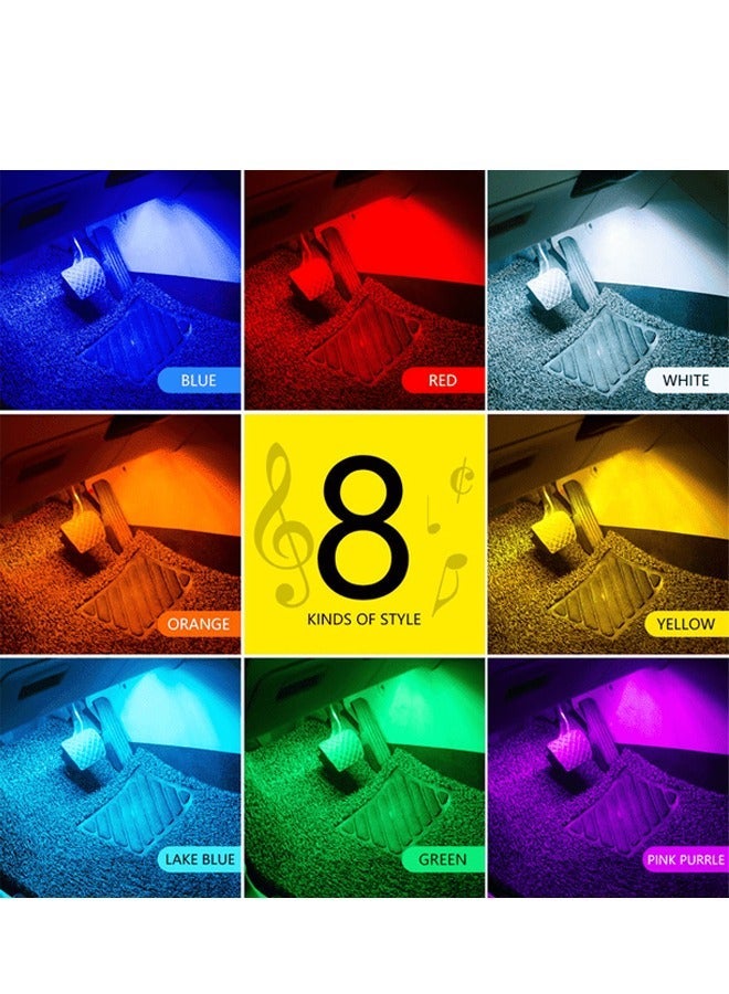 MUNTAQI 4 LED Interior Car Lighting Strip With IR Remote Controller Multicolour Car LED Strip Light Changes With Music - Image 2