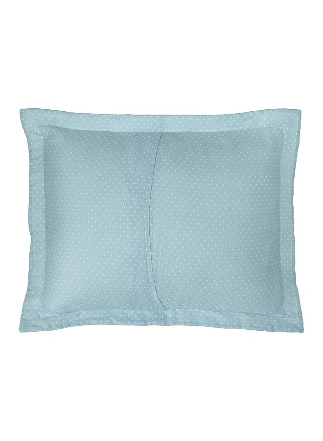 LAURA ASHLEY Twin Quilt Set Reversible Cotton Bedding With Matching Sham Pre Washed Home Decor For Added Softness Saltwater Blue Twin - Image 5