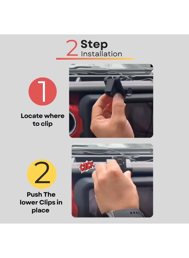  تي ار اكس اوتو حامل هاتف جيب رانجلر JL 2018+ الثقيل للتحمل ومناسب للطرق الوعرة - Image 5