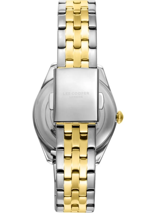 Lee Cooper Lee Cooper Women's 2035 Movement Watch, Analog Display and Metal Strap - LC08038.230, Grey