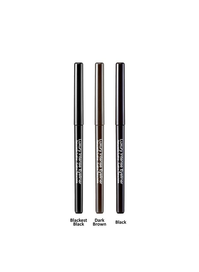 KISS New York Professional Luxury Intense Eyeliner (1 PACK, Blackest Black)  - Image 4