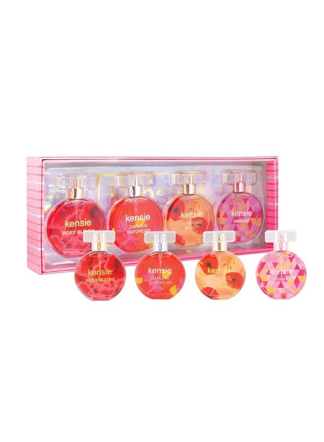 Kensie 4 Piece Coffret - Vibrant, Darling Daydream, Sunkissed Beauty, Rosy Bloom, 0.67 fluid_ounces