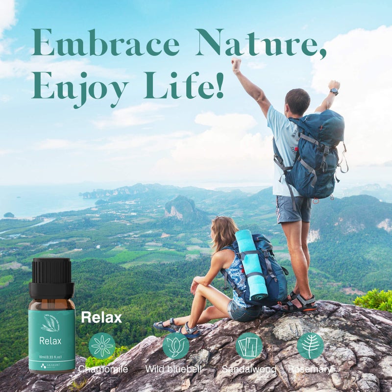 ASAKUKI Essential Oil Blends, Essential Oils Set for Diffusers for Home, Well-Being Kit- Calming, Dreams, Breathe, Relaxing, Mood, Fresh Air for Aromatherapy, Humidifiers, Massage, 6x10ml - Image 5