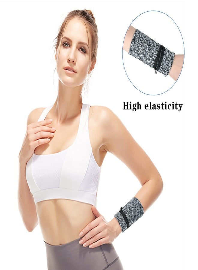 Worldity 6 Pieces Wrist Wallet Running Wallet Wristband Wrist Wallets for Women Men Wrist Pouch Zipper Wrist Wallet for Running Walking Hiking Jogging Travel - Image 2