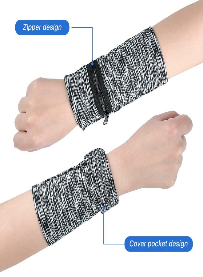 Worldity 6 Pieces Wrist Wallet Running Wallet Wristband Wrist Wallets for Women Men Wrist Pouch Zipper Wrist Wallet for Running Walking Hiking Jogging Travel - Image 5