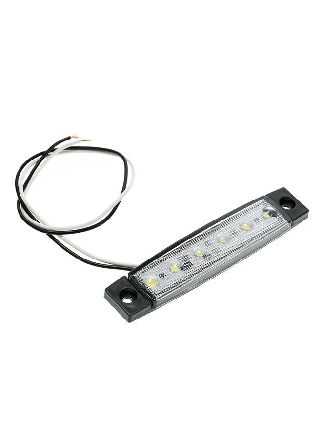 Loquat 5-Piece 6 LED Amber Side Marker Light Indicator 12V For Truck Bus Boat RV Lorries Jeep SUV - Image 4