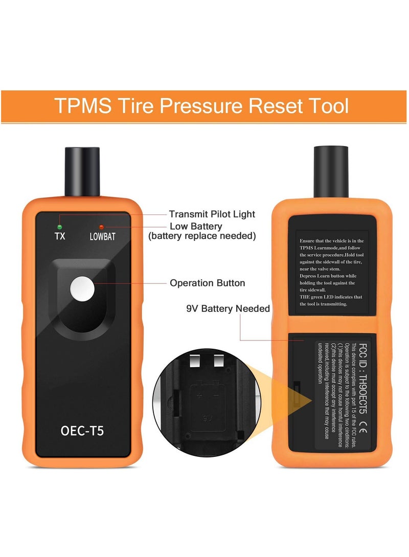 أم جي زي أداة إعادة ضبط نظام مراقبة ضغط الإطارات (TPMS) لنظام مراقبة ضغط الإطارات من جنرال موتورز، أداة إعادة التعلم، أداة تنشيط التدريب والبرمجة، سلسلة مركبات OEC-T5 EL 50448 للسيارات من 2006 إلى 2023  - Image 3