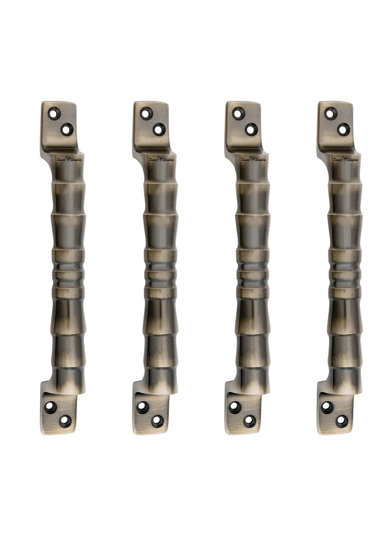 SMART SHOPHAR SMART SHOPHAR Aluminium Alloys Jaguar Cabinet Handle 12 Inches Antique Pack of 4 Vintage StyleUserFriendly InstallationDurable ConstructionEnhances Cabinet Aesthetics  - Image 2