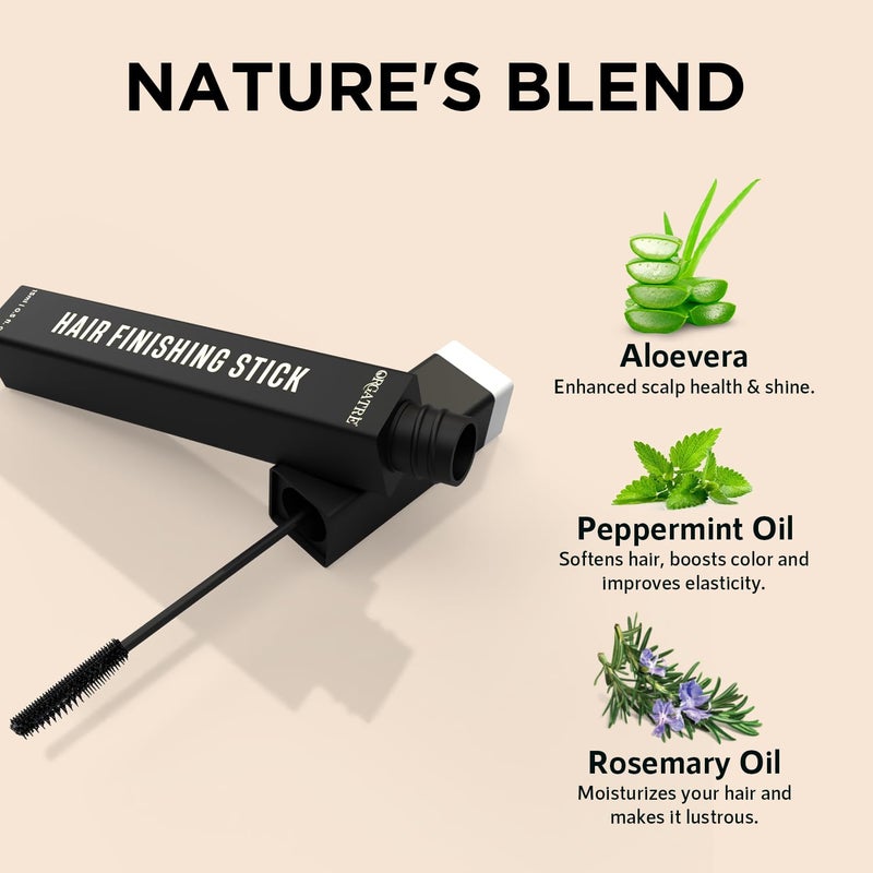 Orgatre Hair Finishing Stick For Frizzy Hair Anti Flyaway For Smooth NonGreasy And NonSticky Look Hair Finishing Cream To Fix Fizzy Baby Hairs Pack Of 3Unscented3 Count - Image 5