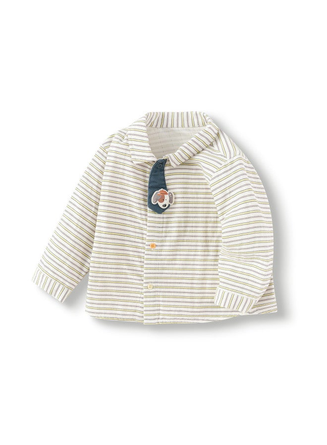 balabala Baby Shirt Boys' Top 2025 New Spring Collection Gentleman Style - Image 2